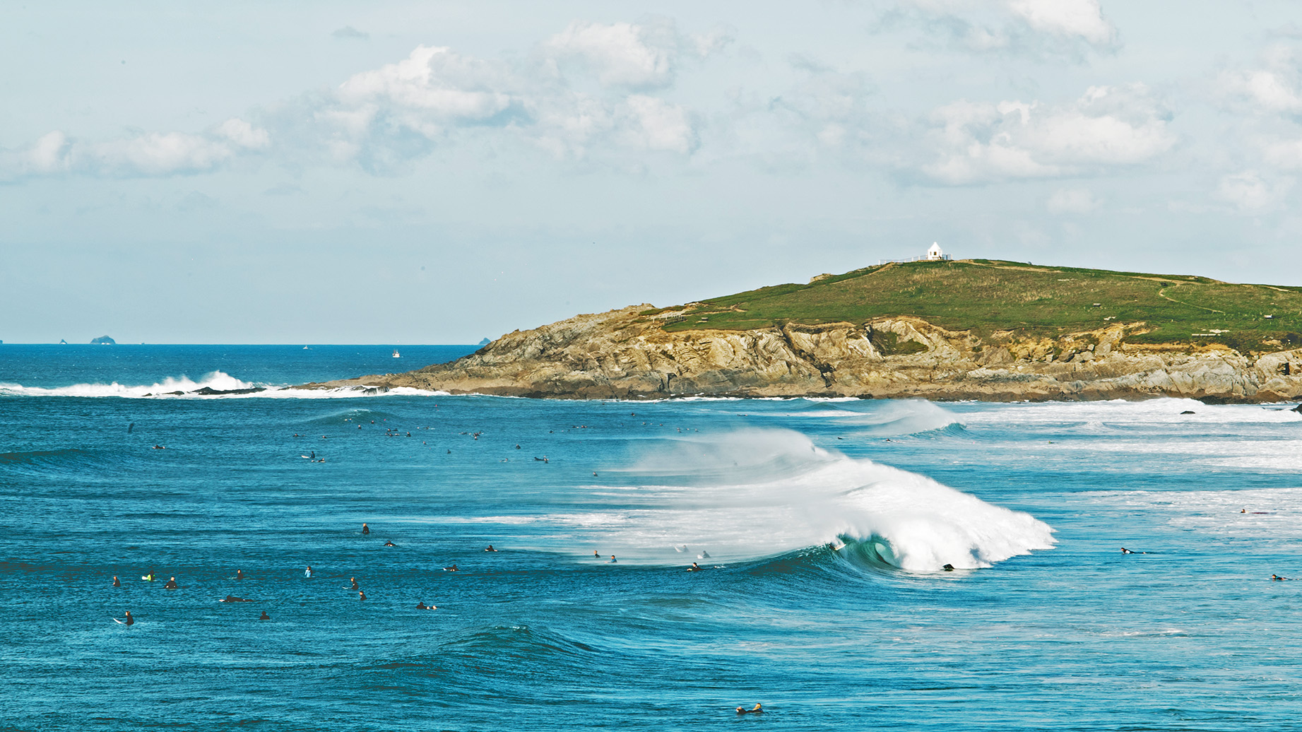 Fistral beach is a paradise for surfers