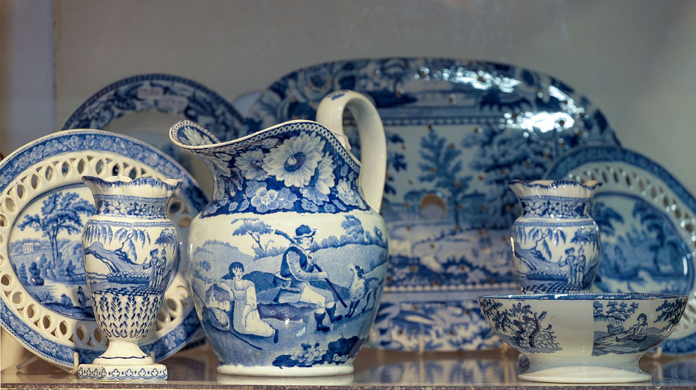 Blue and white china from Sue Norman