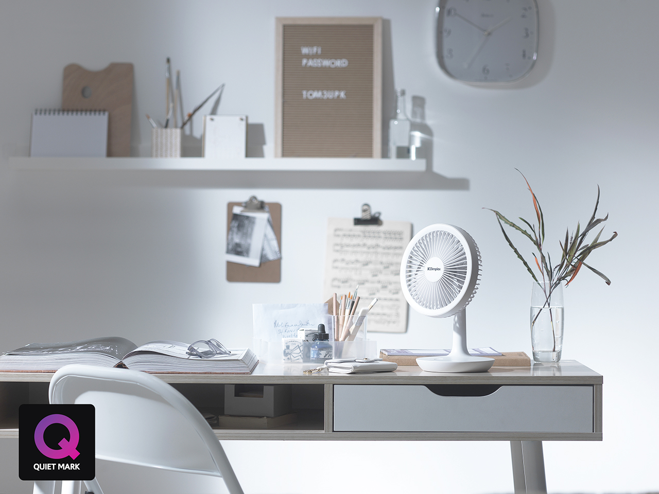 Dimplex DXRCF 5 watt rechargeable cooling fan - ideal for desks, £29.99