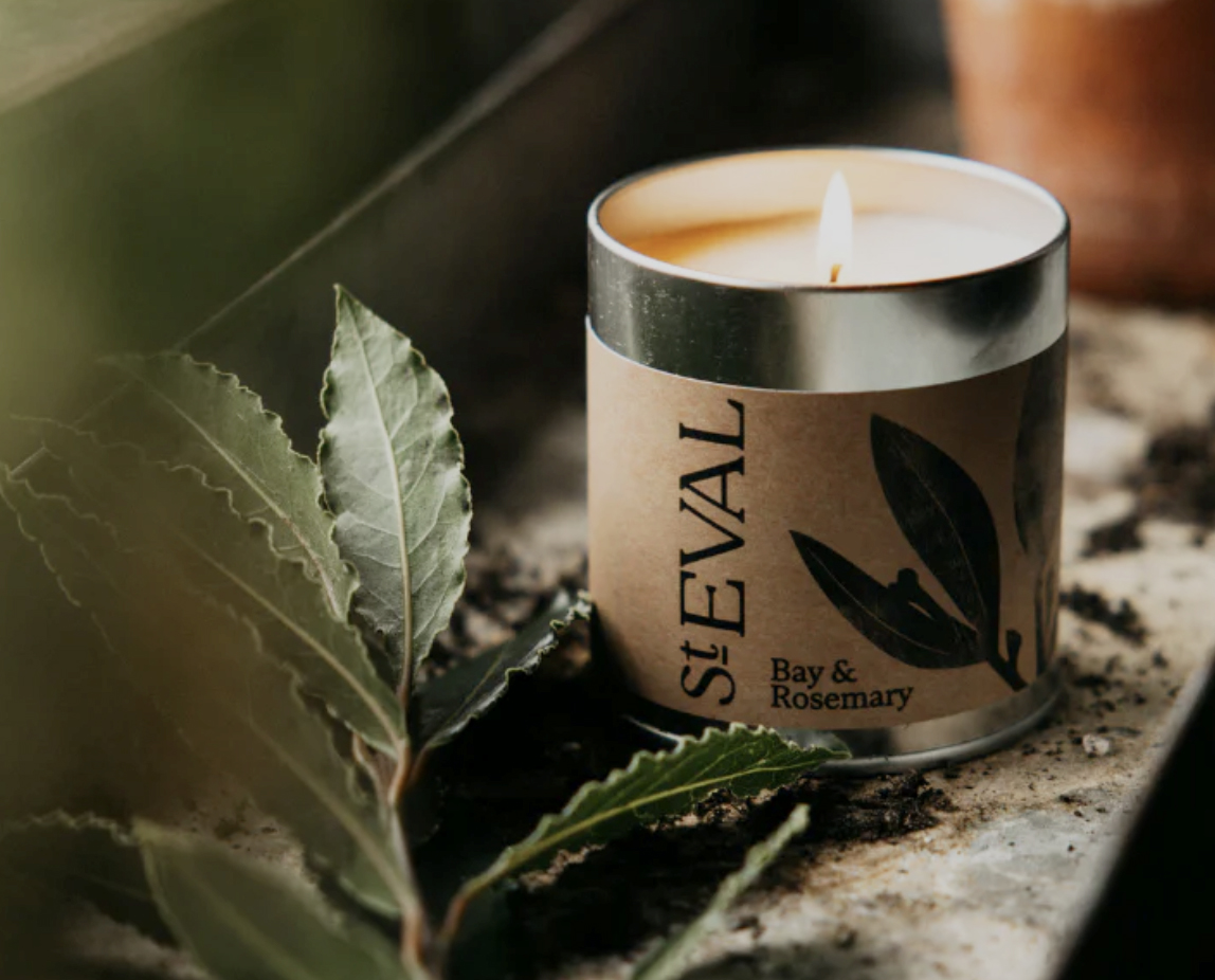 Candle in a tin...a great range of scents from Corwall's St Eval, £15...so ideal for small gifts Candle in a tin...a great range of scents from St Eval, £15...so ideal for small gifts