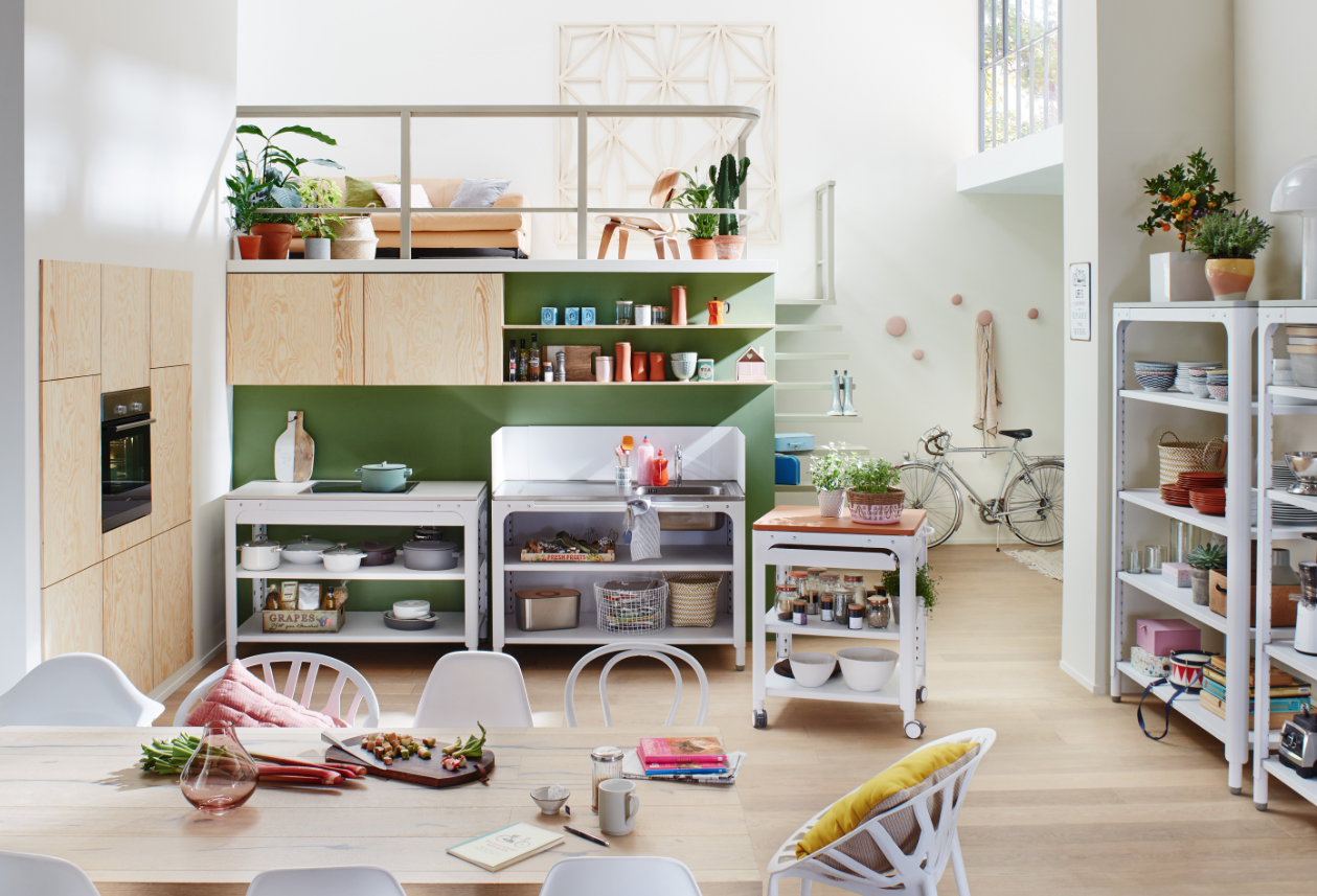Concept kitchen by German brand Naber is easy to assemble and disassemble without tools