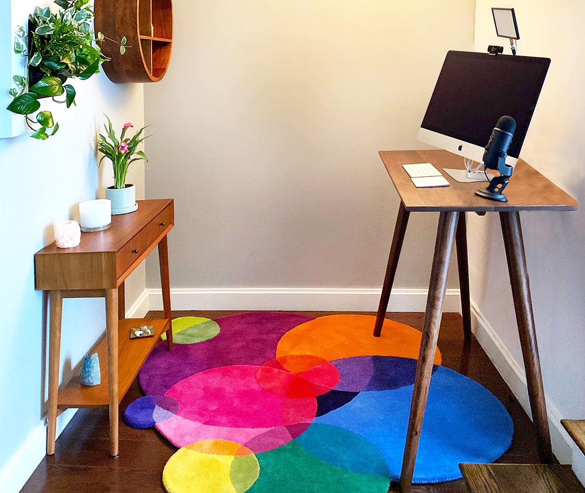 Sonya Winner rug small home office