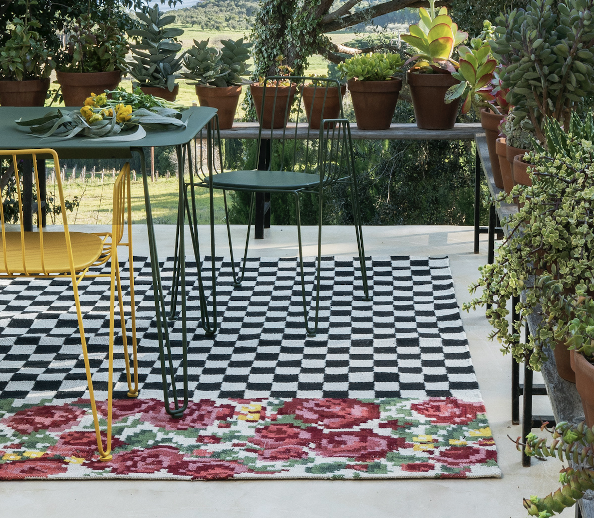 Recycled plastic rug from nanimarquina
