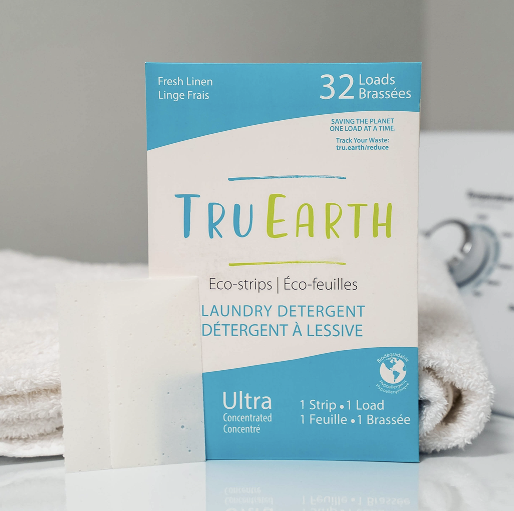 US brand Tru Earth makes plastic free laundry strips - one strip per load