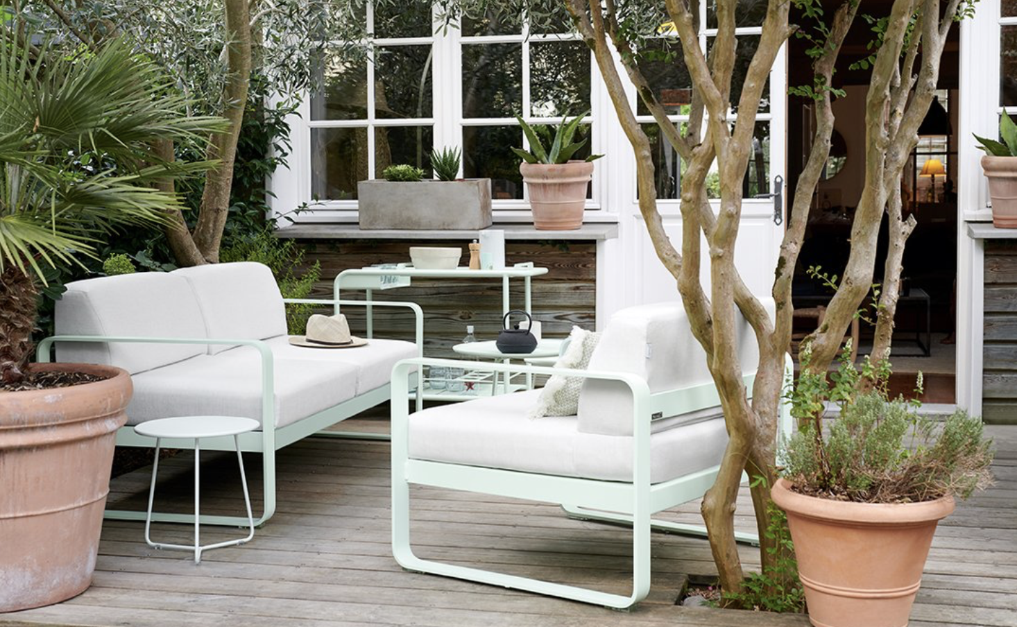 outside seating is a must for the garden