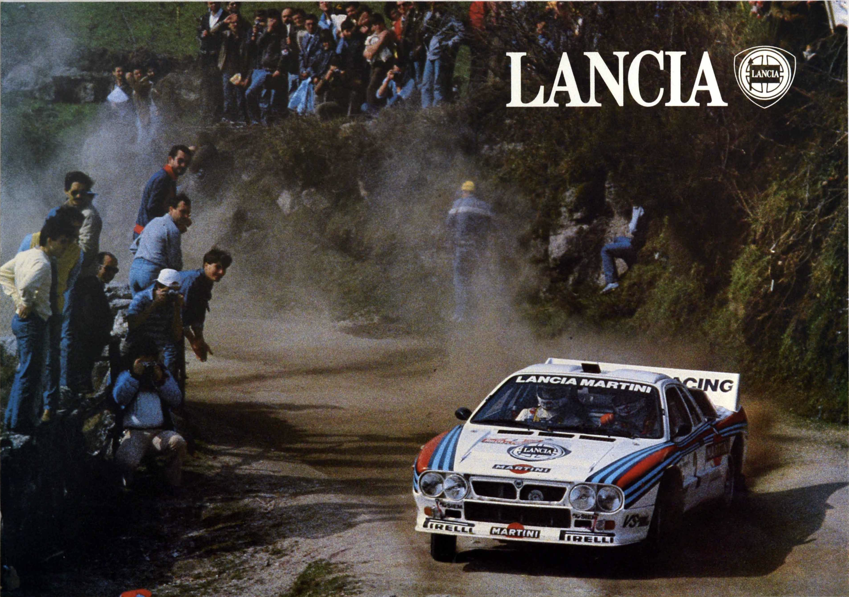 Lancia Martini rally poster from 1970s