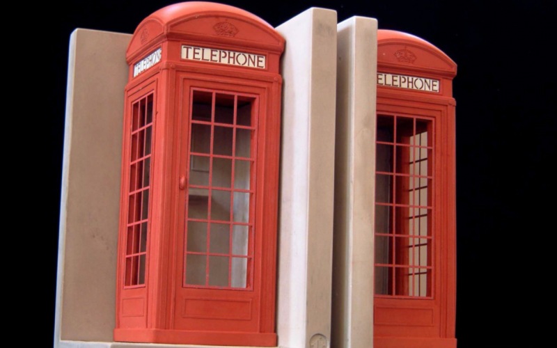 Phonebox bookends