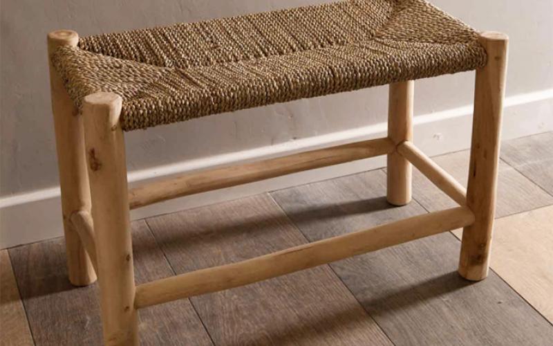 handmade from salvaged teak and marine seagrass, the Brandwood stool from indigenous. £350 handmade from salvaged teak and marine seagrass, the Brandwood stool from indigenous. £350
