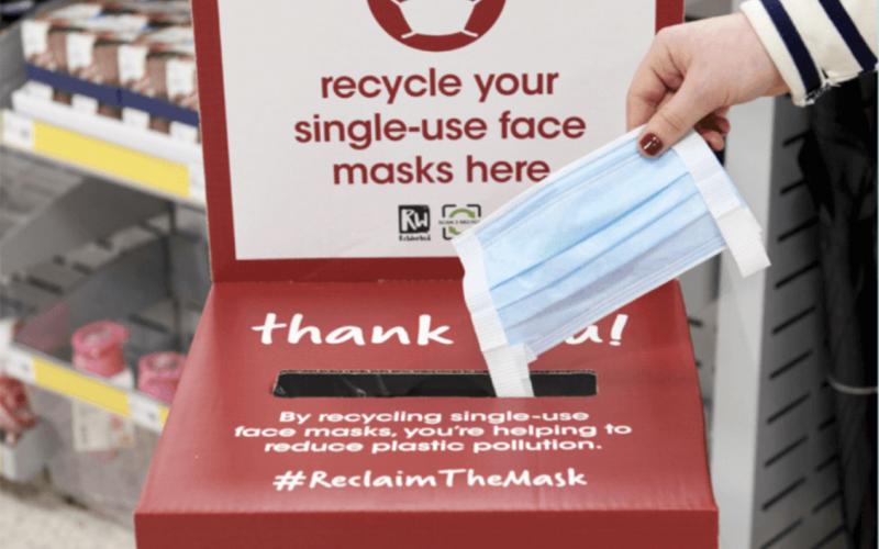 Facemask recycling at Wilko for ReWorked